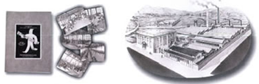 1940年頃の会社案内　1940年頃の工場